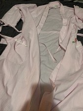 Vintage Miss Elaine Size xl Rose Floral Seersucker Robe Cottage Coastal Grandma