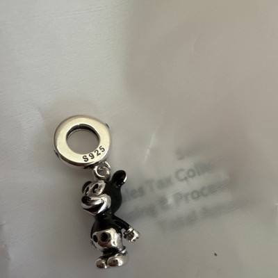 PANDORA Disney Mickey Mouse Silver Tone Charm Pendant Collectible Jewelry Gift