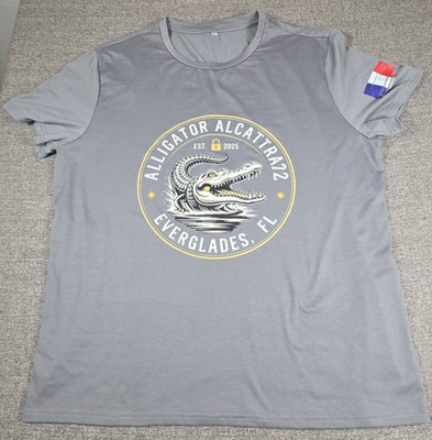 Mens 3XL Alligator Alcatraz 2025 Tee Shirt