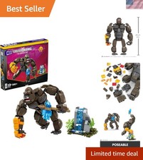 MEGA Godzilla x Kong The New Empire Building Set Action Figure Kong with 541 ...