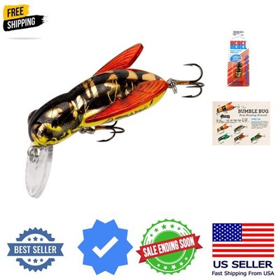 Lures Bumble Bug Topwater / Crankbait Fishing Lure, 1 1/2 Inch, 7/64 Ounce