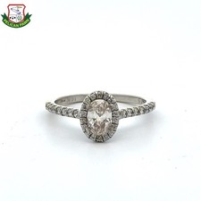 Women's Oval Halo Diamond Engagement Ring .85 CTW 14K Gold MYE  PSH023314 
