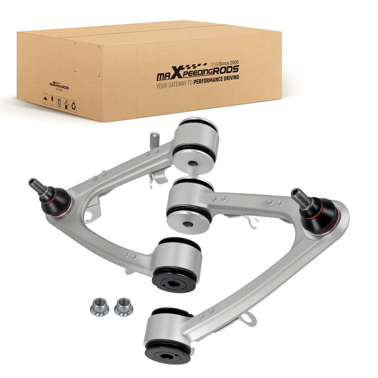 2x Suspension Kit Front Upper Control Arms For 2008-2018 Maserati GranTurismo