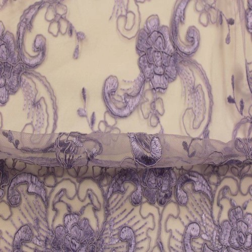 HILTON Embroidered Mesh Fabric. Lace Netting Material 54 Inch in Width | Home De - Picture 11 of 16