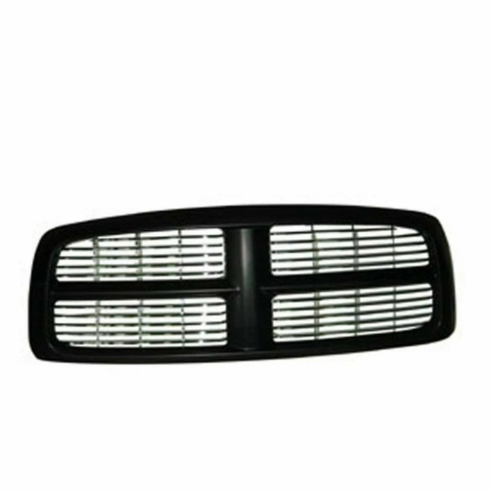 Fits 2002-2005 DODGE RAM 1500 2500 3500 New Front Black Grille And Emblem 2Pc Foto 2 de 4
