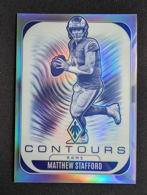 2025 Panini Phoenix Football Contours Silver Matthew Stafford #19 L.A. Rams