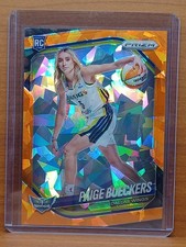 Paige Bueckers #147 RC 2025 Panini Prizm WNBA Orange Cracked Ice Image Variation