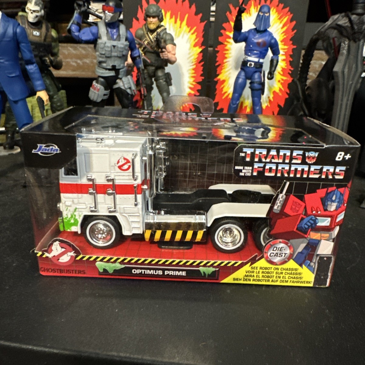 Jada 1/32 TRANSFORMERS G1 Optimus Prime Truck Ghostbusters Ecto-1