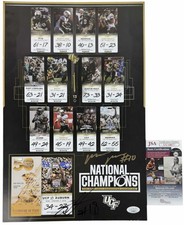 McKenzie Milton & Shaquem Griffin signed 11x17 Poster UCF Knights Football