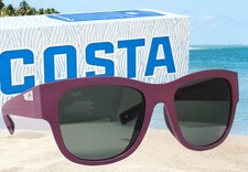 COSTA DEL MAR net plum/gray CALETA polarized 580G sunglasses NEW IN BOX 