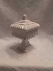 Jeanette Pink Milk Glass 6" Wedding Bowl With Lid Candy Dish