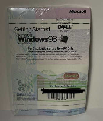 Microsoft Windows WIN 98 2nd Edition PC Operating System 3.5 Floppy Boot Disc