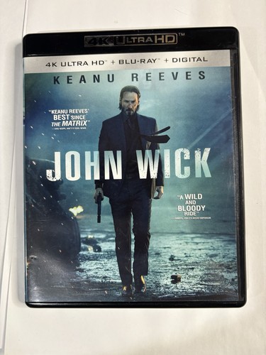 John Wick 4K Ultra HD Blu-ray 2014, Keanu Reeves, Action Thriller