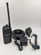 Motorola CP185 Portable Radio 16 Channel with Battery, Charger, Remote Mic, Used