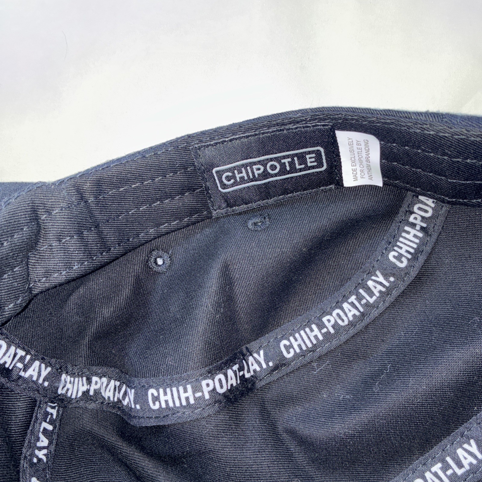 Chipotle 5 Panel Extra All Black Adjustable Strap… - image 11