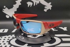     Custom Oakley Gascan Ironman Inspired Sunglasses, Prizm Deep Water Lenses