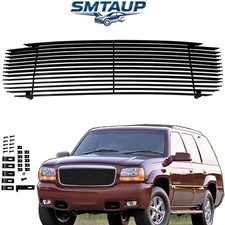 Blillet Grill Fits 99-01 Cadillac Escalade Black Front Upper Solif Grille Insert Blillet Grill Fits 99-01 Cadillac Escalade Black Front Upper Solif Grille Insert