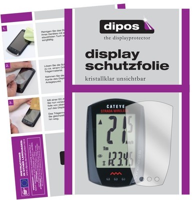 3x Schutzfolie klar für Cateye CC-RD300W Strada Wireless Displayschutzfolie