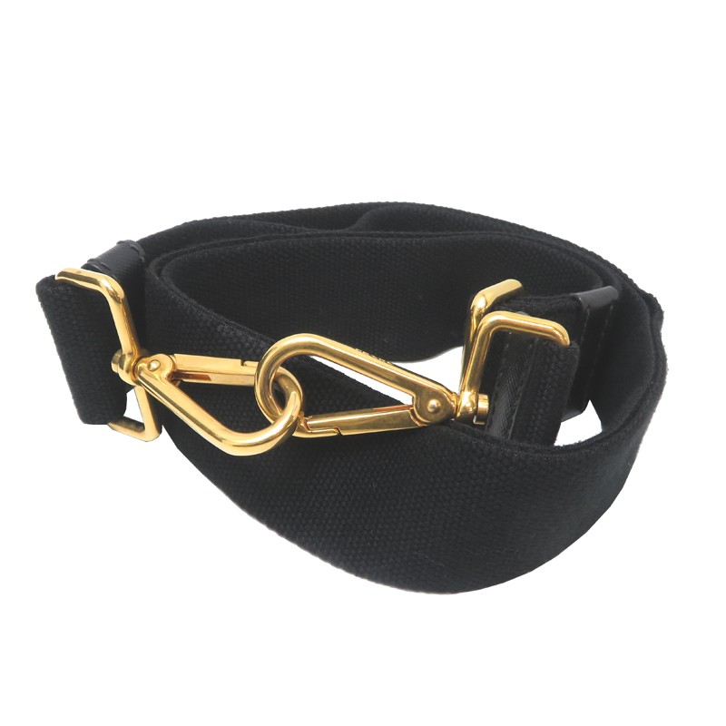 PRADA Canapa PM 1BG439 Tote Bag Canvas Black Ladies DH91207 from japan thumbnail 9