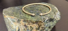 David Yurman Solid 18K Yellow Gold Cable Cuff...