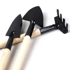 3Pcs Mini Gardening Tool Set Shovel Rake Spade for Garden Planting