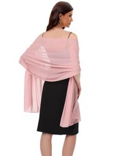 Womens Shawls and Wraps for Evening Dress Chiffon Shawl Soft Elegant Silky Pa...