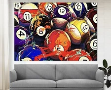 Billiard Pool Canvas Wall art Abstract Wall Art Home decor