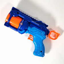 Dart Blaster Revolver Style Foam Dart Gun Blaster, Blue  Orange