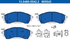 BREMSBELAGSATZ FÜR VW AMAROK (T1A, T1B), FORD RANGER (TKE) - ATE 13.0460-5542.2