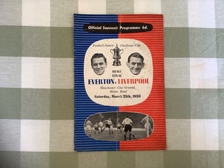 1950 Everton v Liverpool FA Cup Semi Final Programme