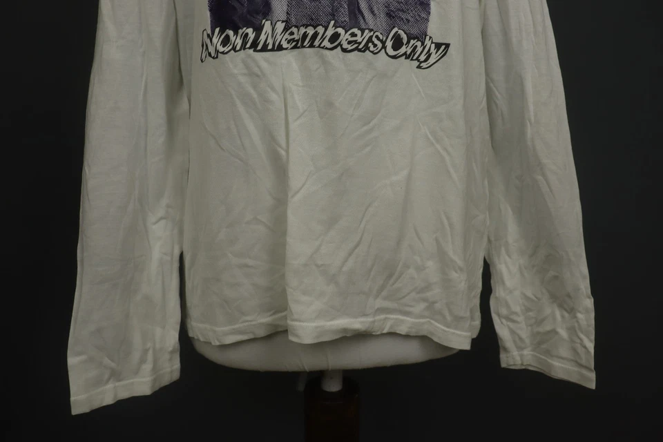 Camisa Pullover Top Stella McCartney Blanca Estampado Gráfico Algodón Manga Larga Talla S Foto 3 de 4