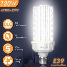 120W LED Corn Cob Light Bulbs E39 Mogul Base 5000K Replacement 400 Watt HID/HPS