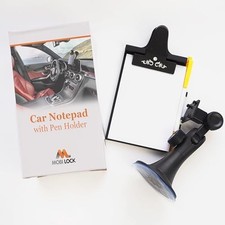 Car Clip Board with Pen Holder Universal Suction Cup Mount