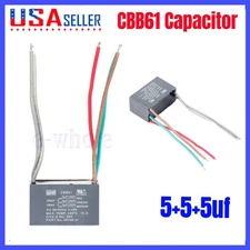 Ceiling Fan Capacitor 5 Wire CBB61 5+5+5uf 250V-300V AC 50/60 Hz Power Relay NEW