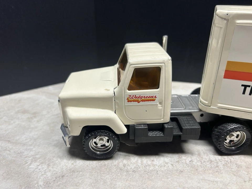 Vintage ERTL Walgreens The Shoppers Center Metal Semi Truck Box Trailer Freight - Image 2 of 4