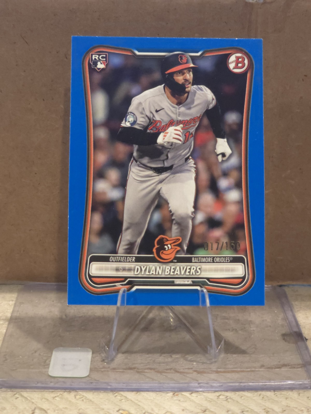 2026 Bowman - Dylan Beavers Blue Paper /150 Rookie Orioles
