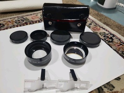 Lenmar Aux Camera Lens-1 Wide Angle-1 Telephoto- with Case Japan
