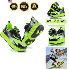 Roller Skate Shoes for Kids Boys Girls Outdoor Sport Fashion Detachable 4-Whe...