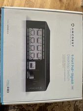 Amcrest AGPS9E8P-AT-96 9-Port POE+ Unmanaged Plug and Play Ethernet Switch