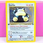 New Listing1st Edition Snorlax 11/64 Jungle 1999 Holo Pokémon TCG MP