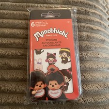 NEW MONCHHICHI sticker pack Set Of 6 unique sheets Party Favor SEALED