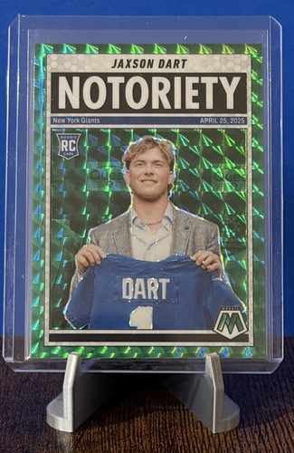 Jaxson Dart [Mosaic Green] #11 2025 Panini Mosaic Notoriety card