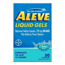 ALEVE 220MG LIQUID GELS CAP 50CT
