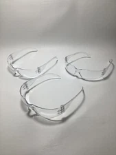 3 Pair Of 3M Virtua Protective Safety Glasses Clear Temple Clear Lens