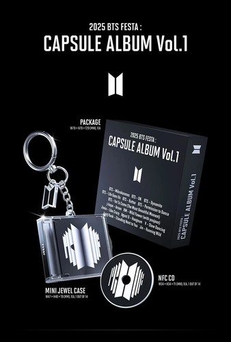 BTS 2025 BTS FESTA : CAPSULE ALBUM VOL.1 NFC CD+Case+Sticker+Photo Card+Guide - Picture 2 of 4