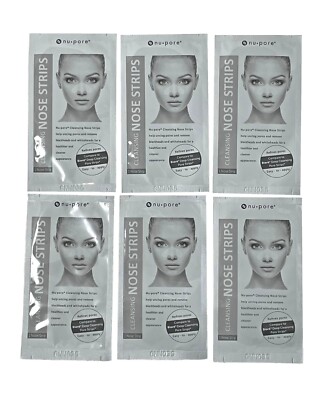Nu Pore Cleansing Nose Strips Whitehead & Blackhead Removal Unclog Pores