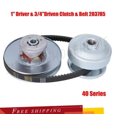 Torque Converter 1" Driver & 3/4''Driven Clutch & Belt 203785 40 Series Go Kart