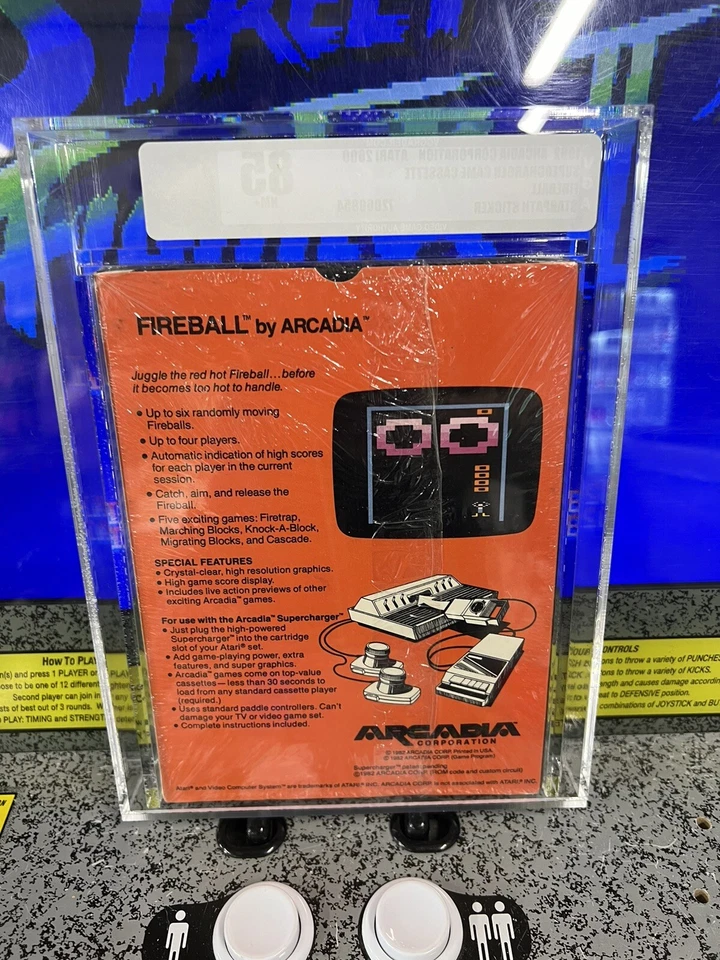 1982 Atari 2600 Fireball Graded VGA 85 NM+ Seal WATA 9.6? BRAND NEW SEALED - Image 4 of 4