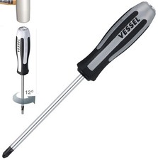 Vessel Manual Impact Screwdriver Phillips P3 Tang-Thru Steel Cap Cam Rotation 6"