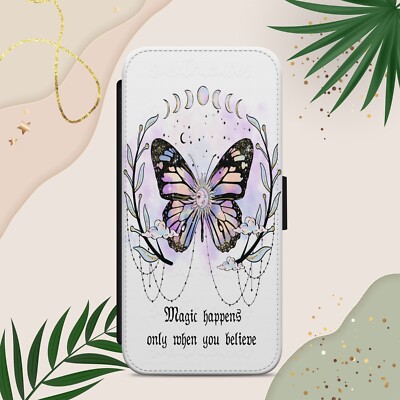 WITCHY MAGIC HANDYHÜLLE FÜR IPHONE SAMSUNG GOOGLE PIXEL ZITAT PINK BRIEFTASCHE